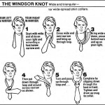 How to tie a Windsor knot.